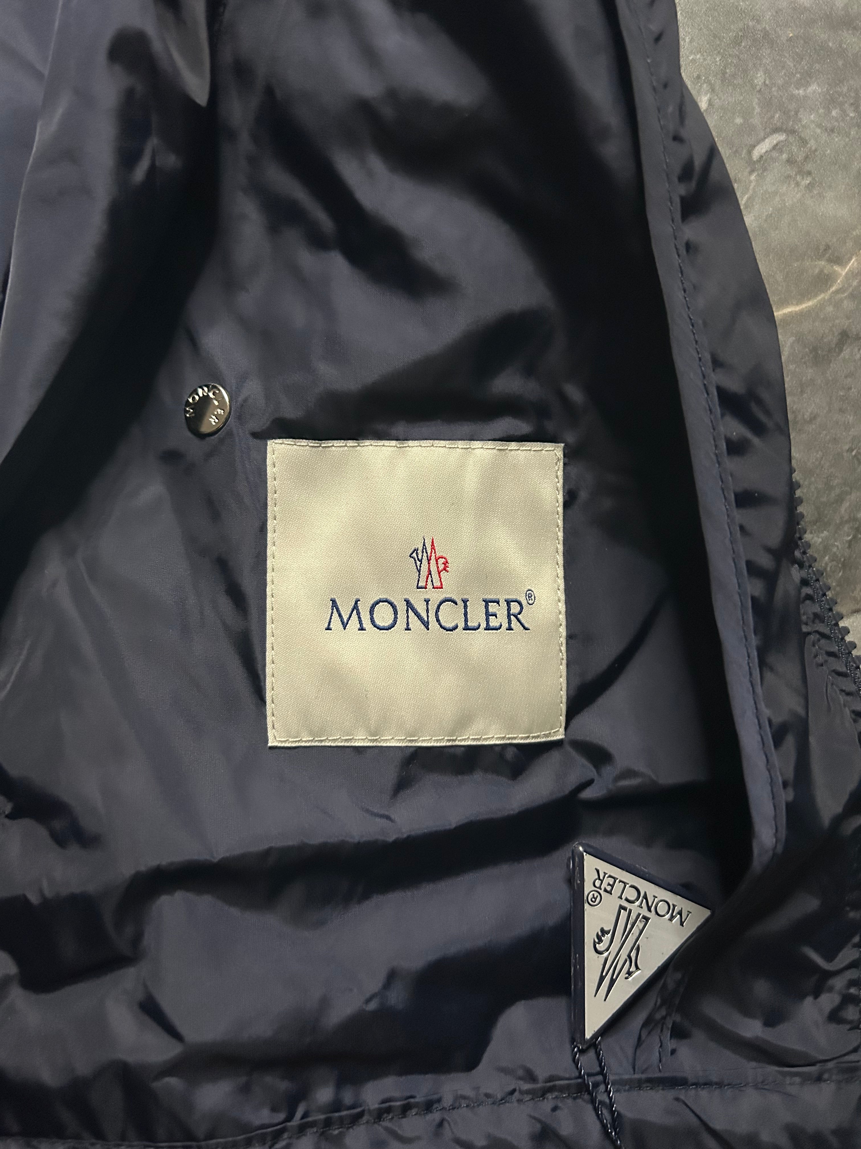 Moncler navy windbreaker