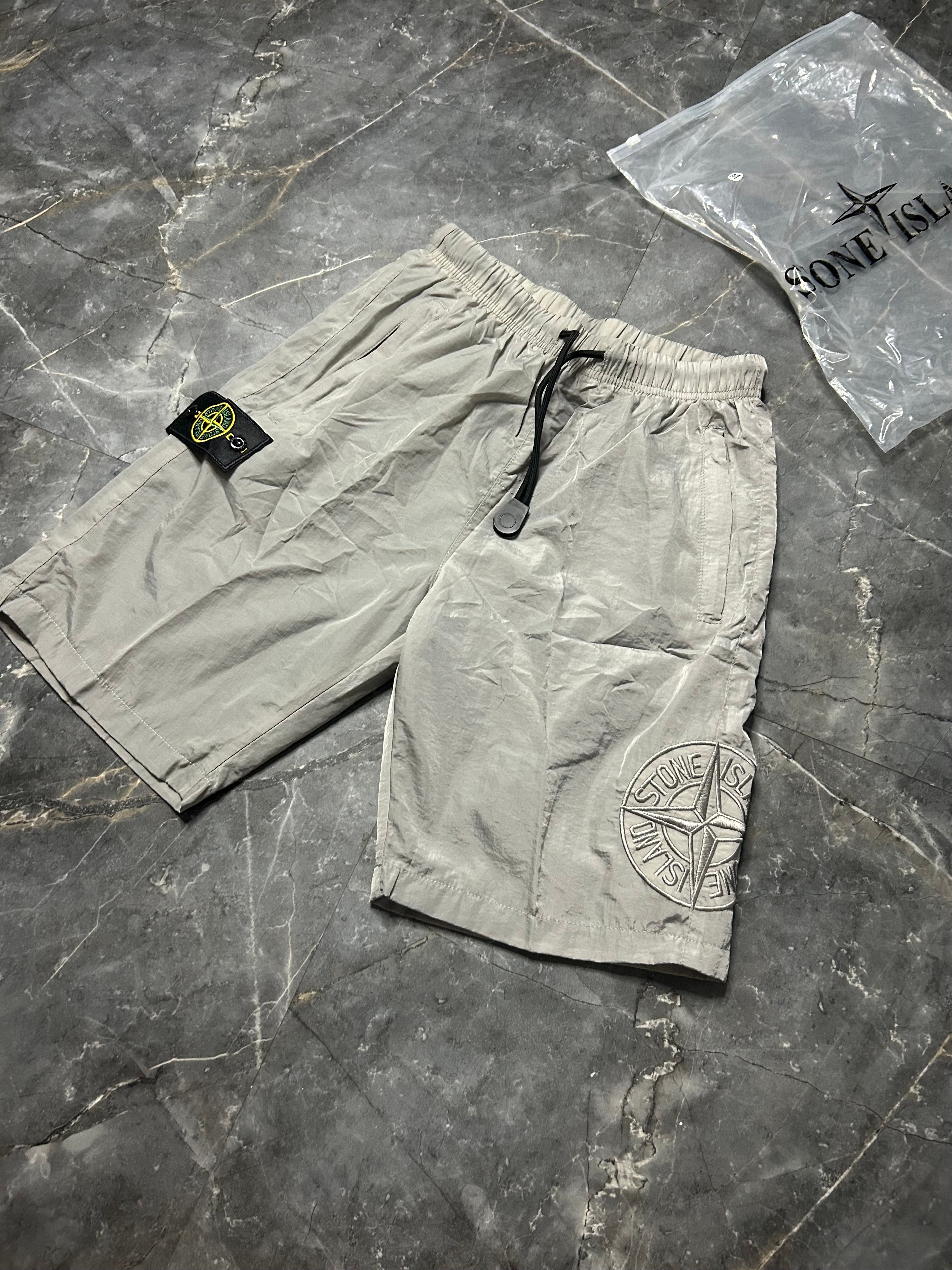 Stone island grey cargo shorts