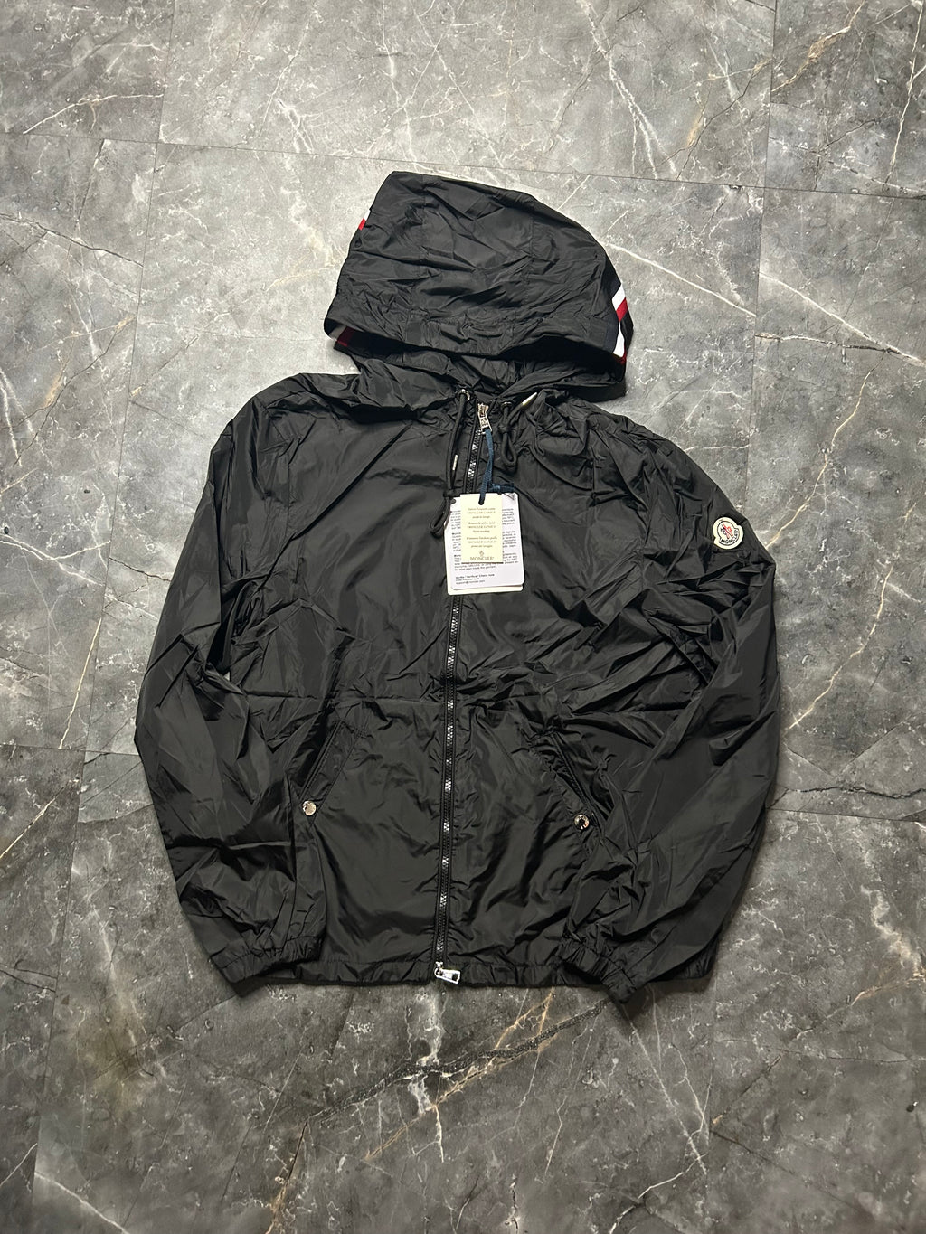 Moncler black windbreaker