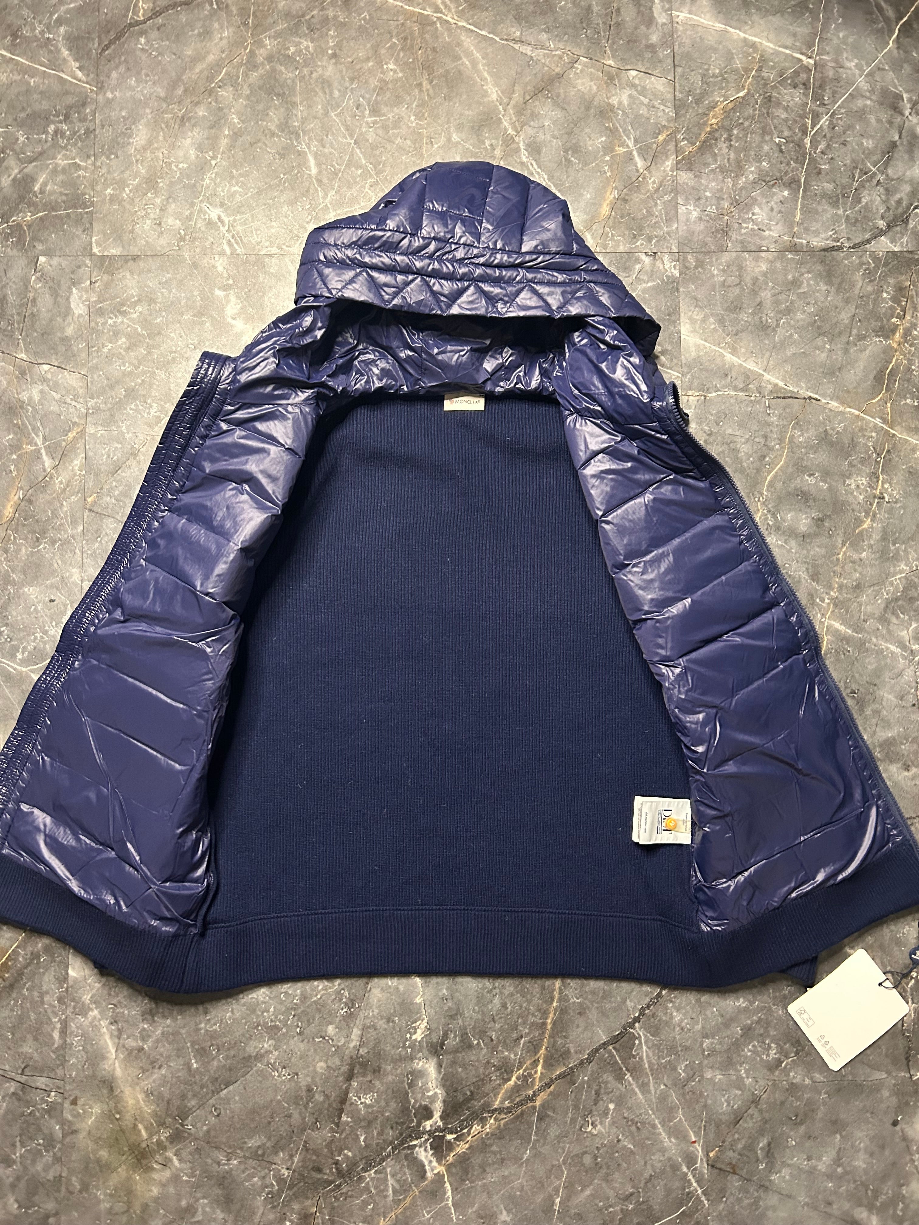 Moncler navy cardigan