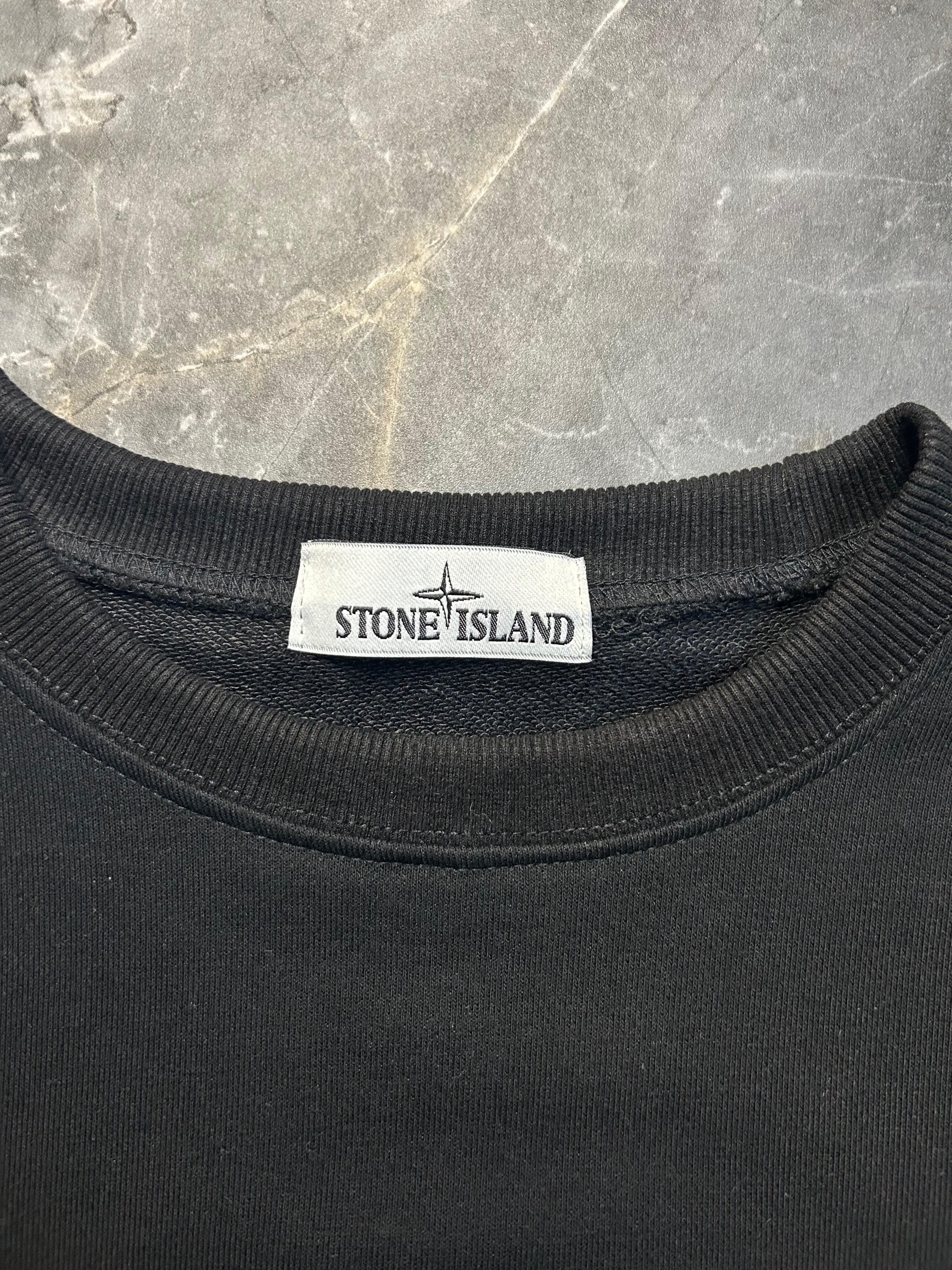 Stone island black crewneck
