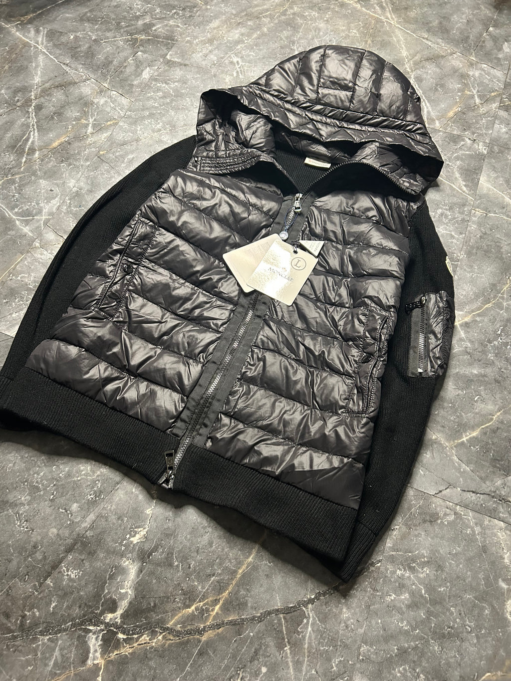 Moncler black cardigan