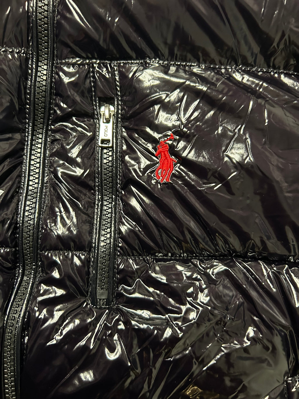 Ralph Lauren glossy puffer