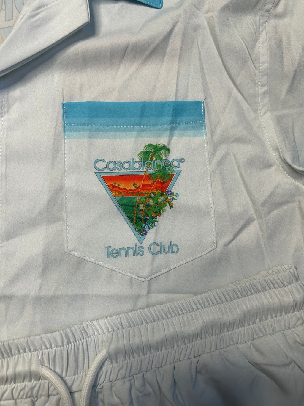 Casablanca white and blue set