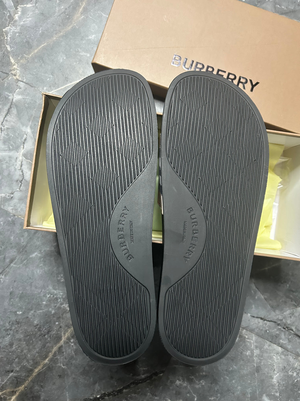 Burberry sliders