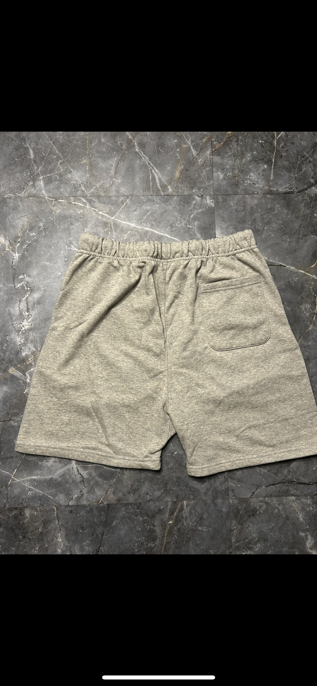 Essentials dark oatmeal shorts