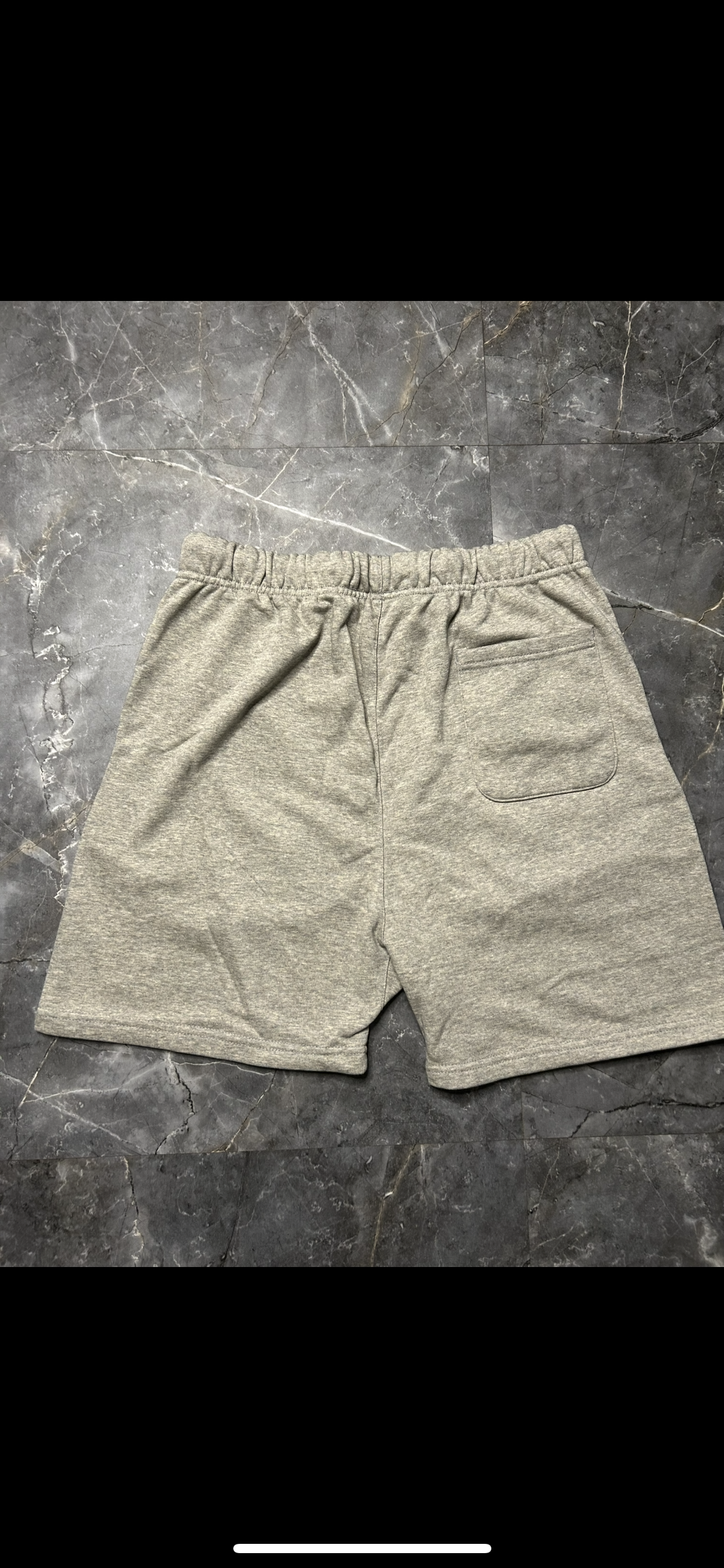 Essentials dark oatmeal shorts