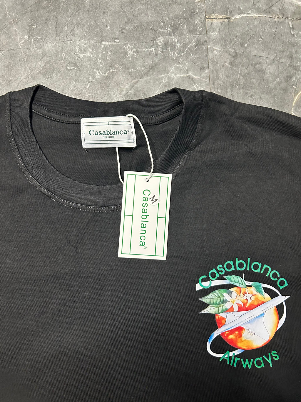 Casablanca black t-shirt