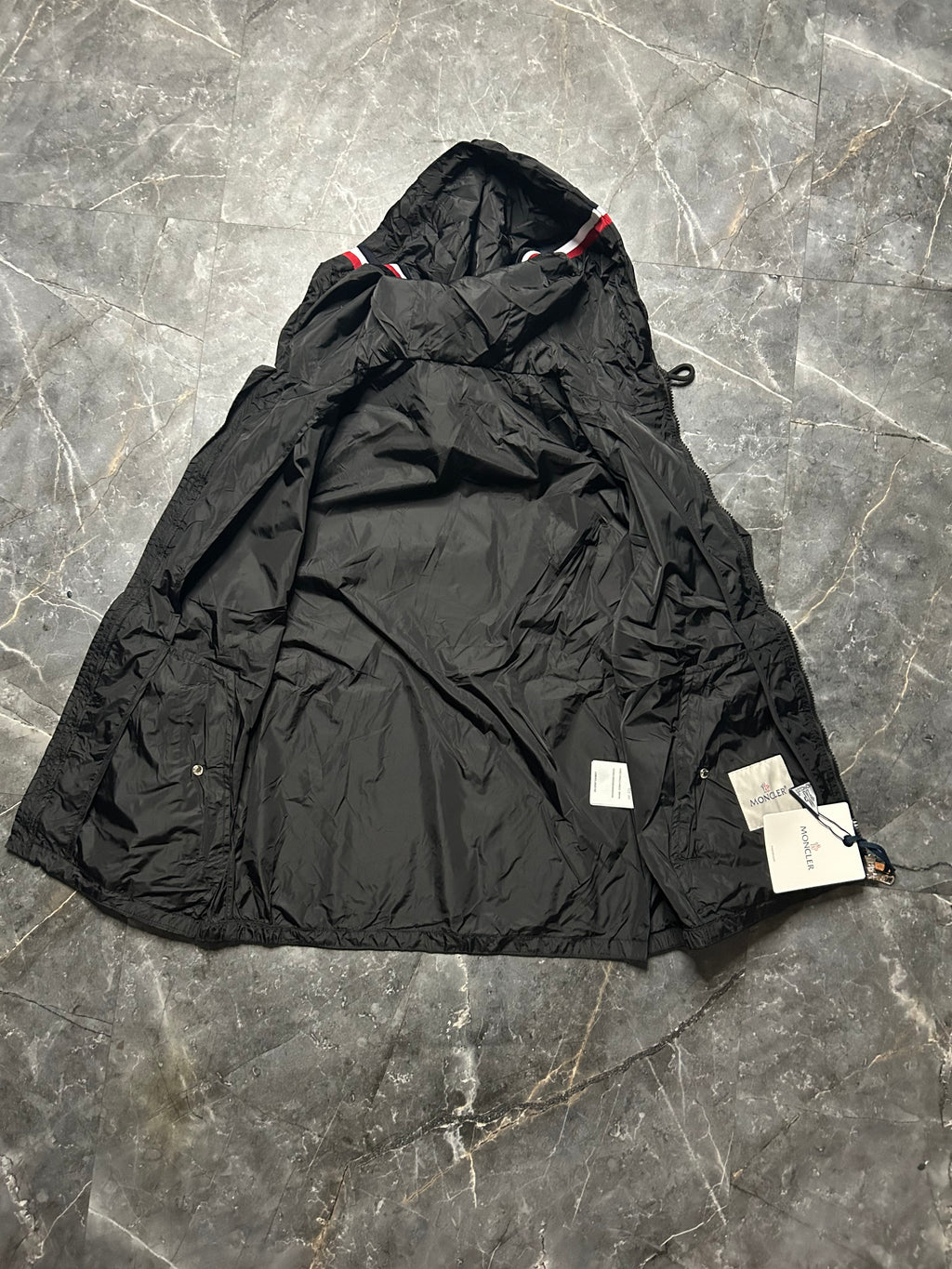 Moncler black windbreaker