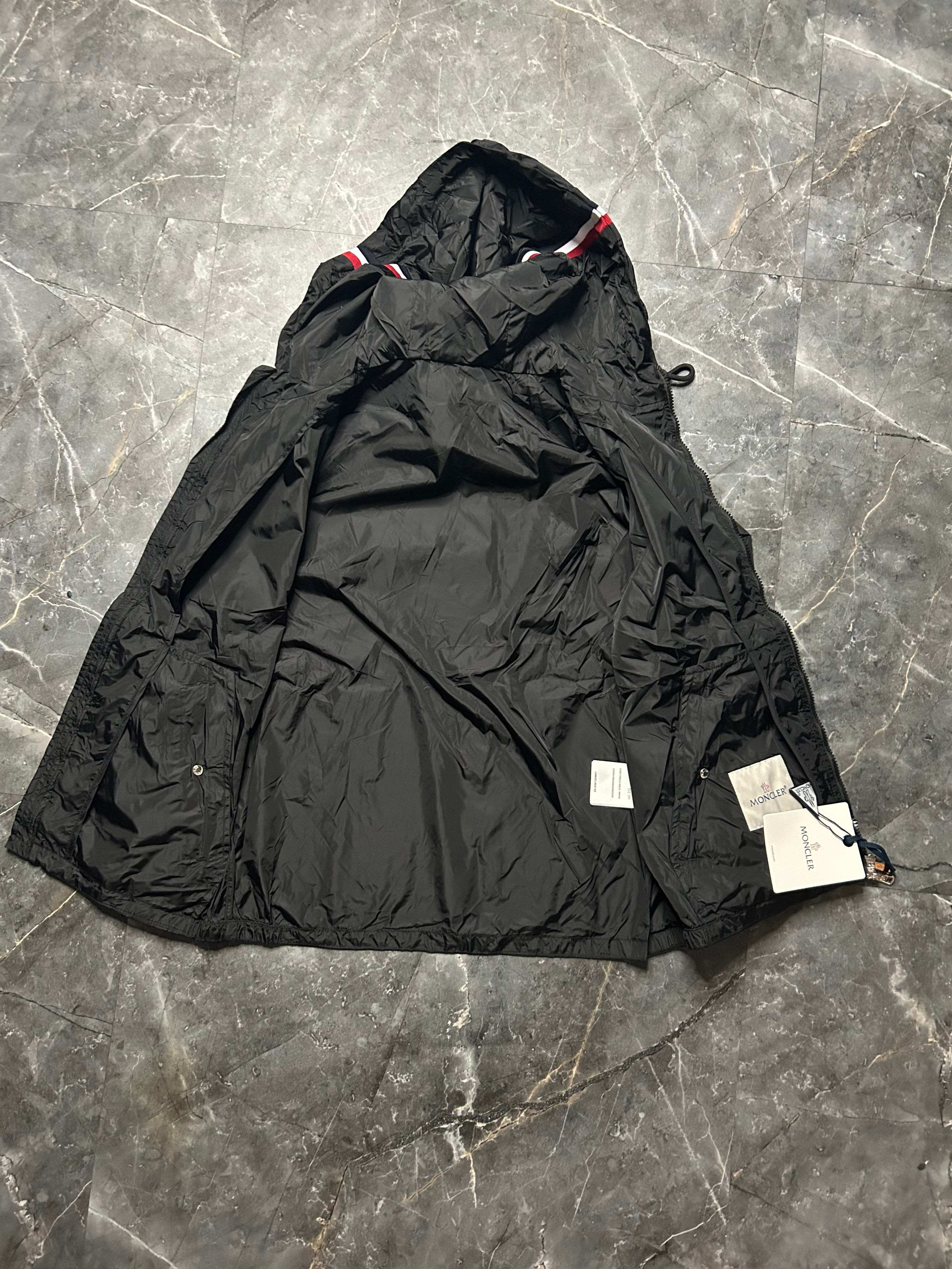 Moncler black windbreaker