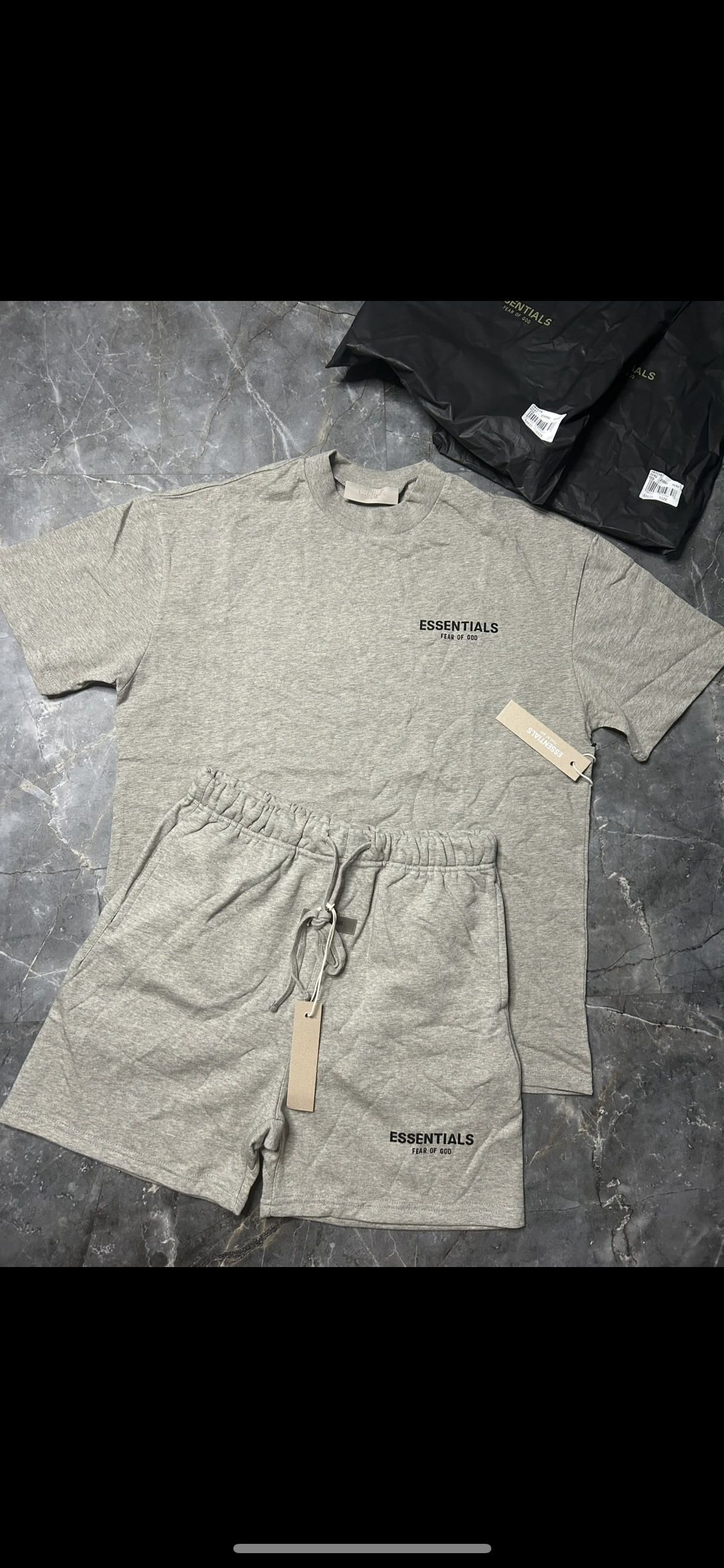 Essentials dark oatmeal set