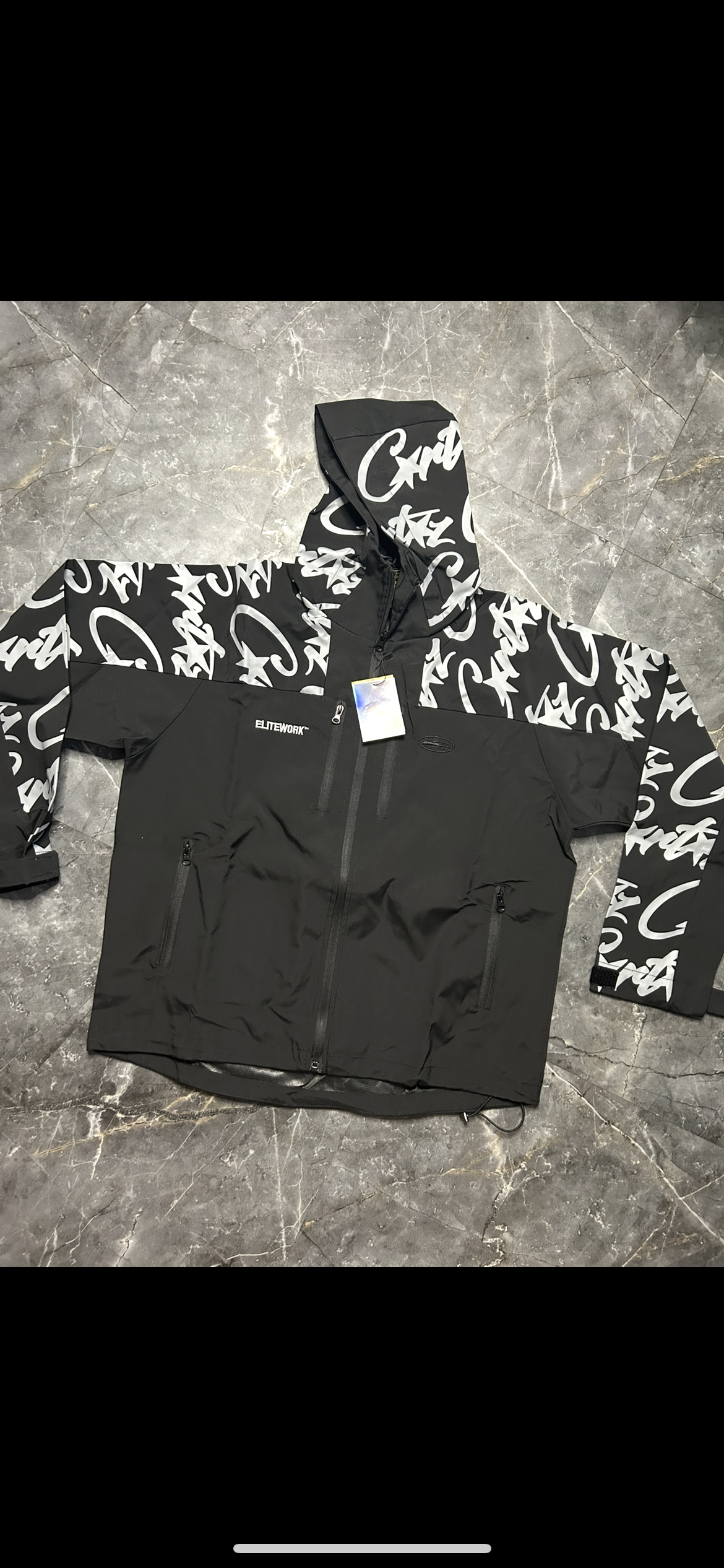 Corteiz black windbreaker