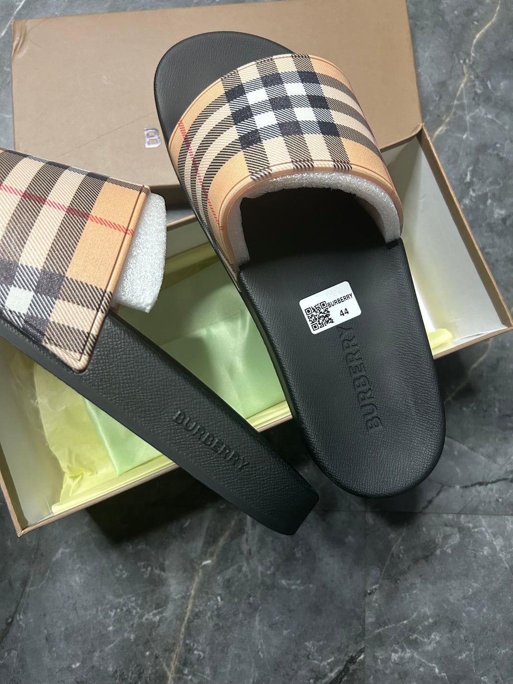 Burberry sliders