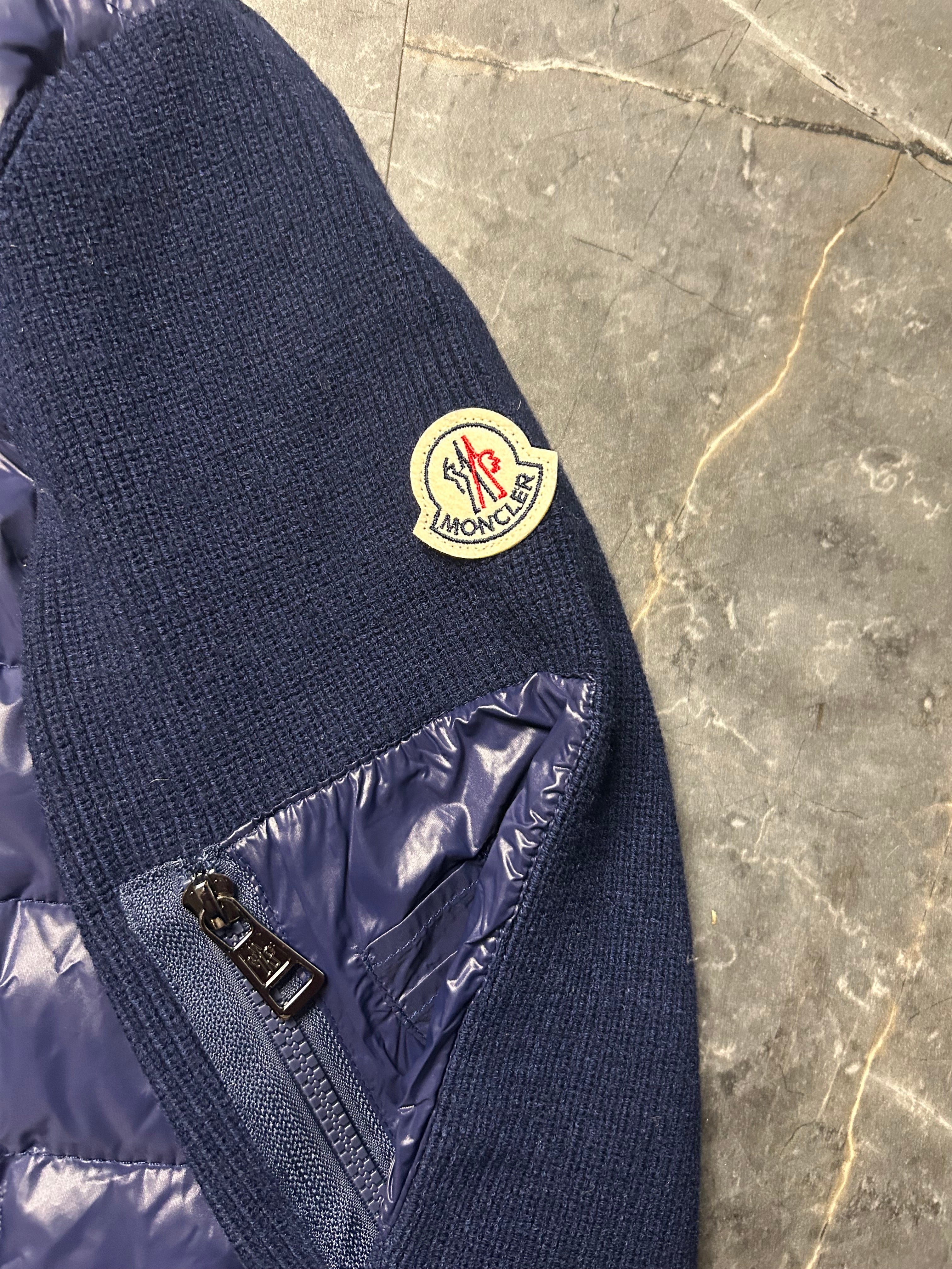 Moncler navy cardigan