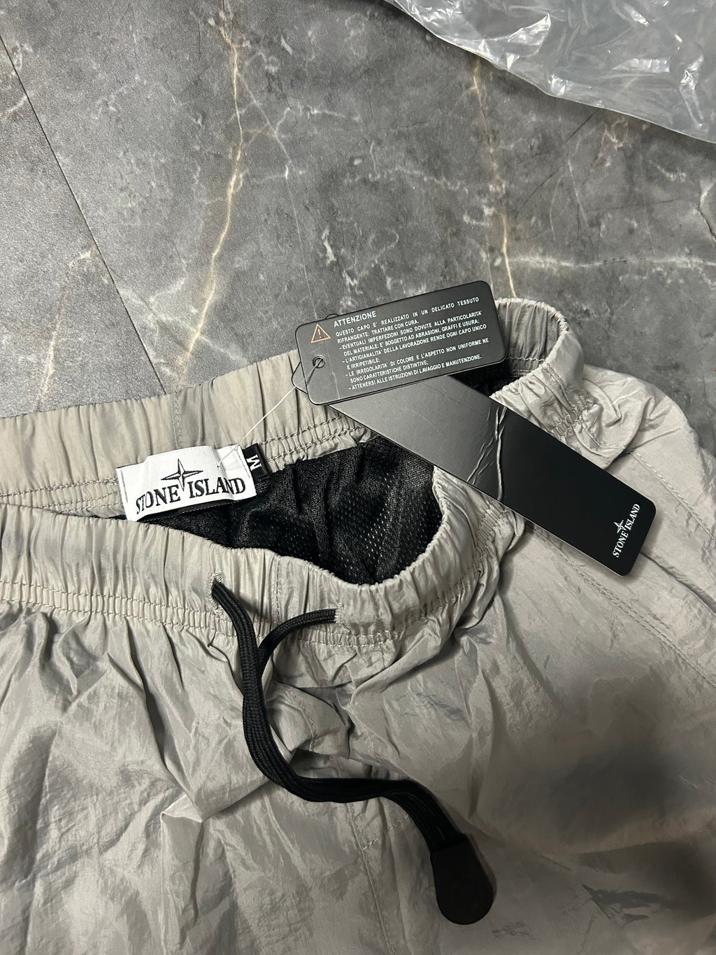 Stone island grey cargo shorts