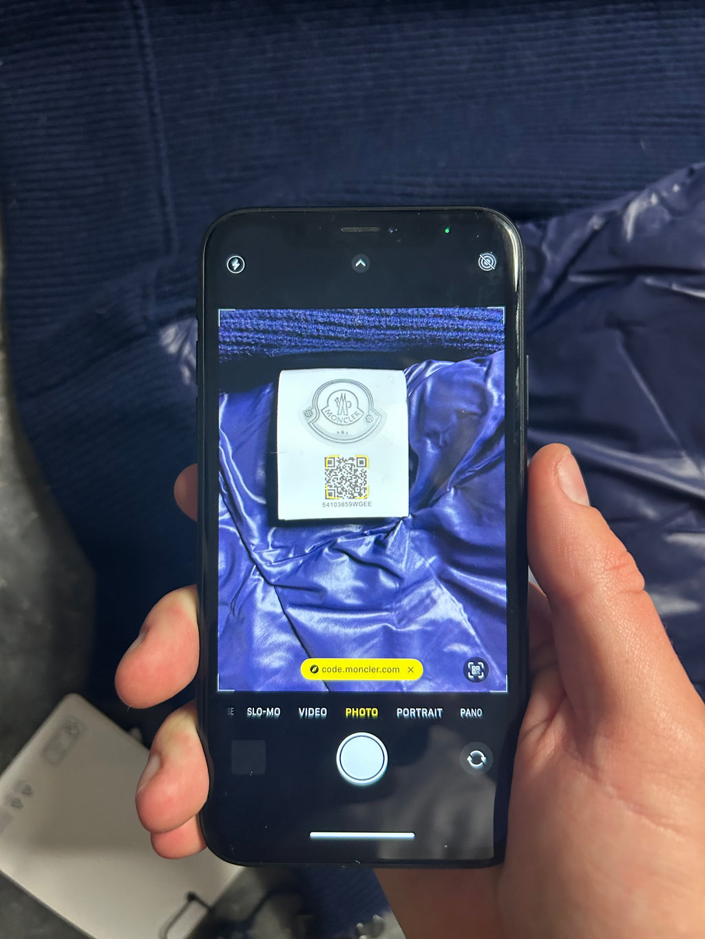 Moncler navy cardigan