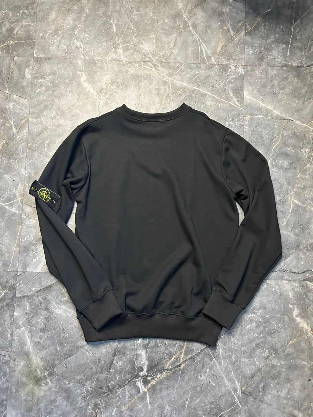 Stone island black crewneck