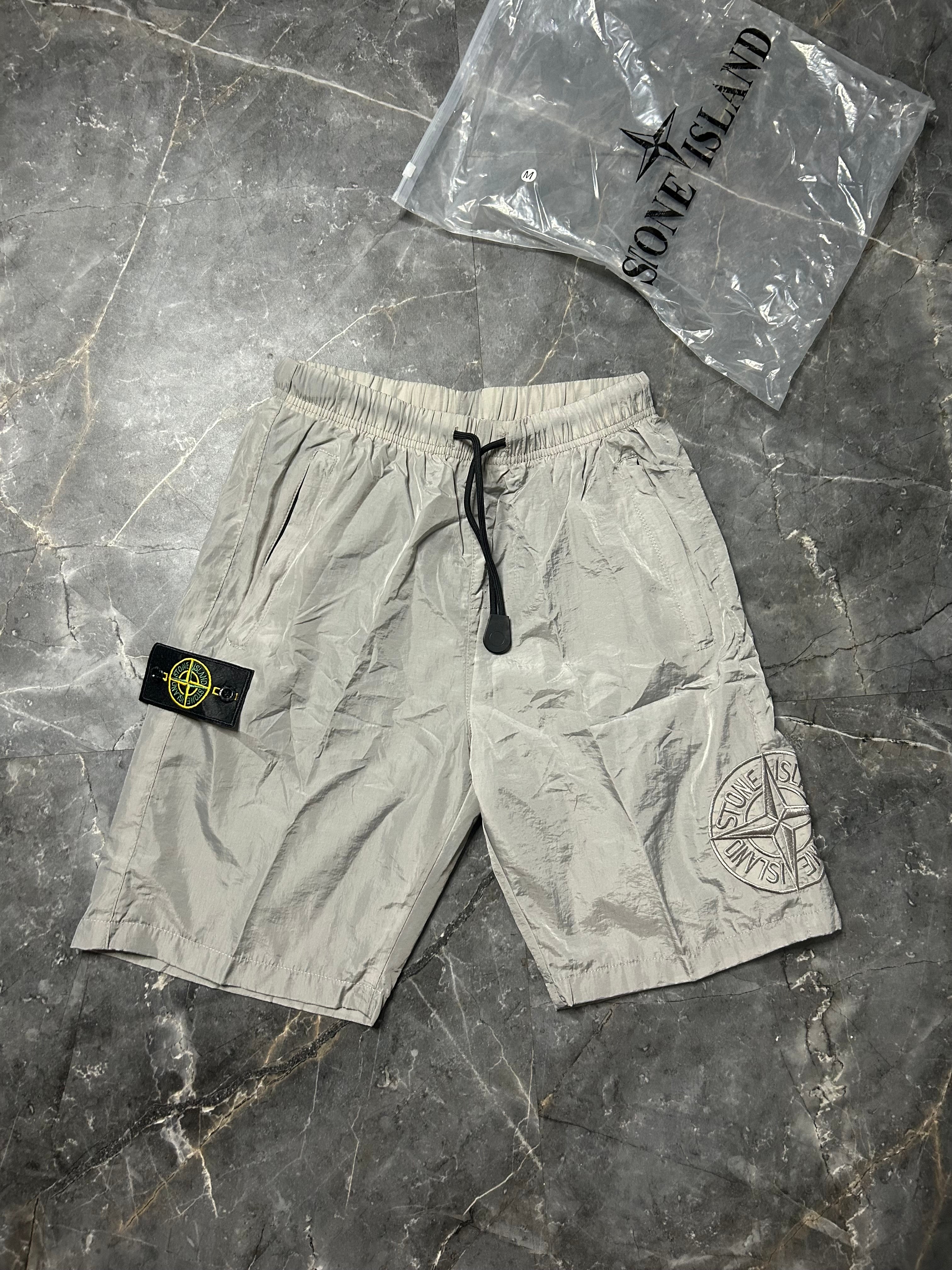Stone island grey cargo shorts