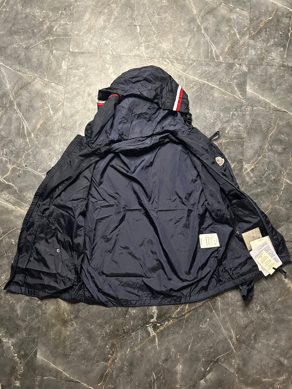 Moncler navy windbreaker