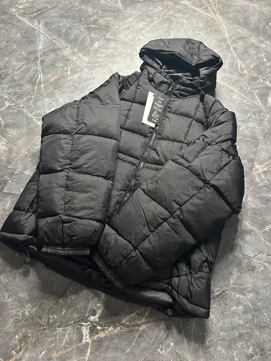 CPcompany black puffer coat