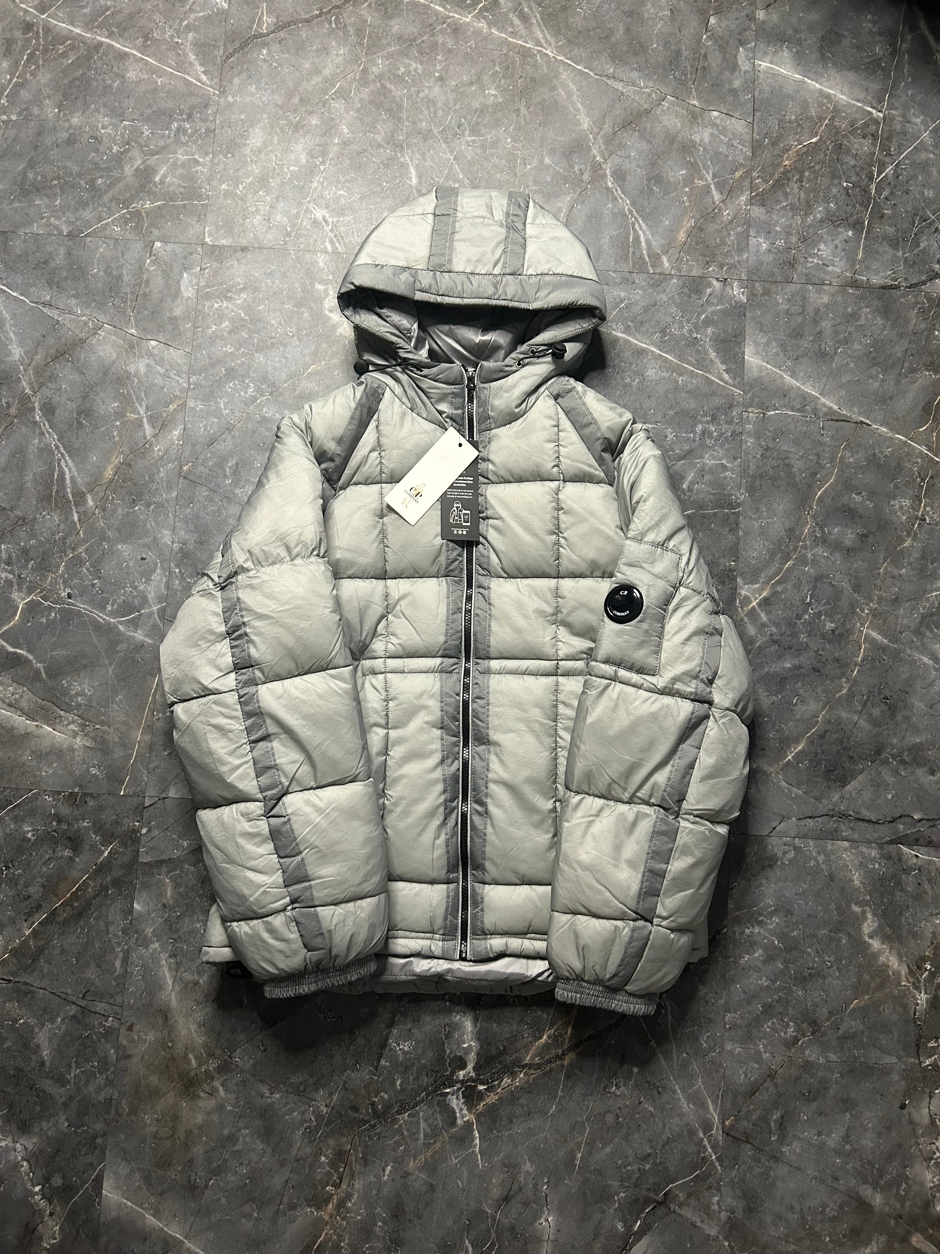 CPcompany grey puffer coat