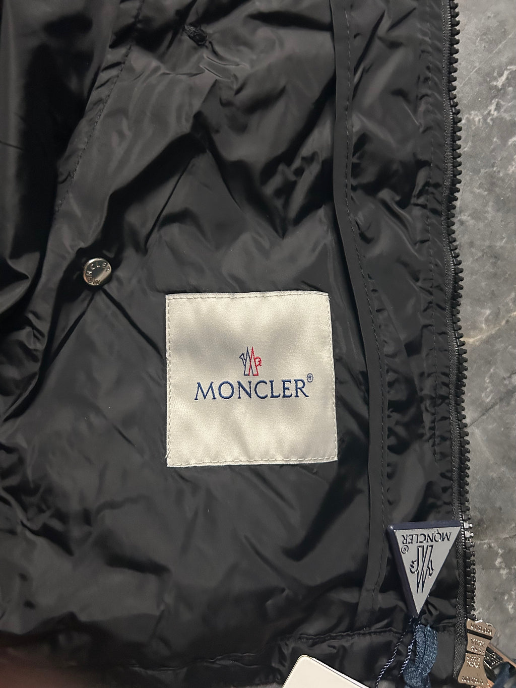 Moncler black windbreaker