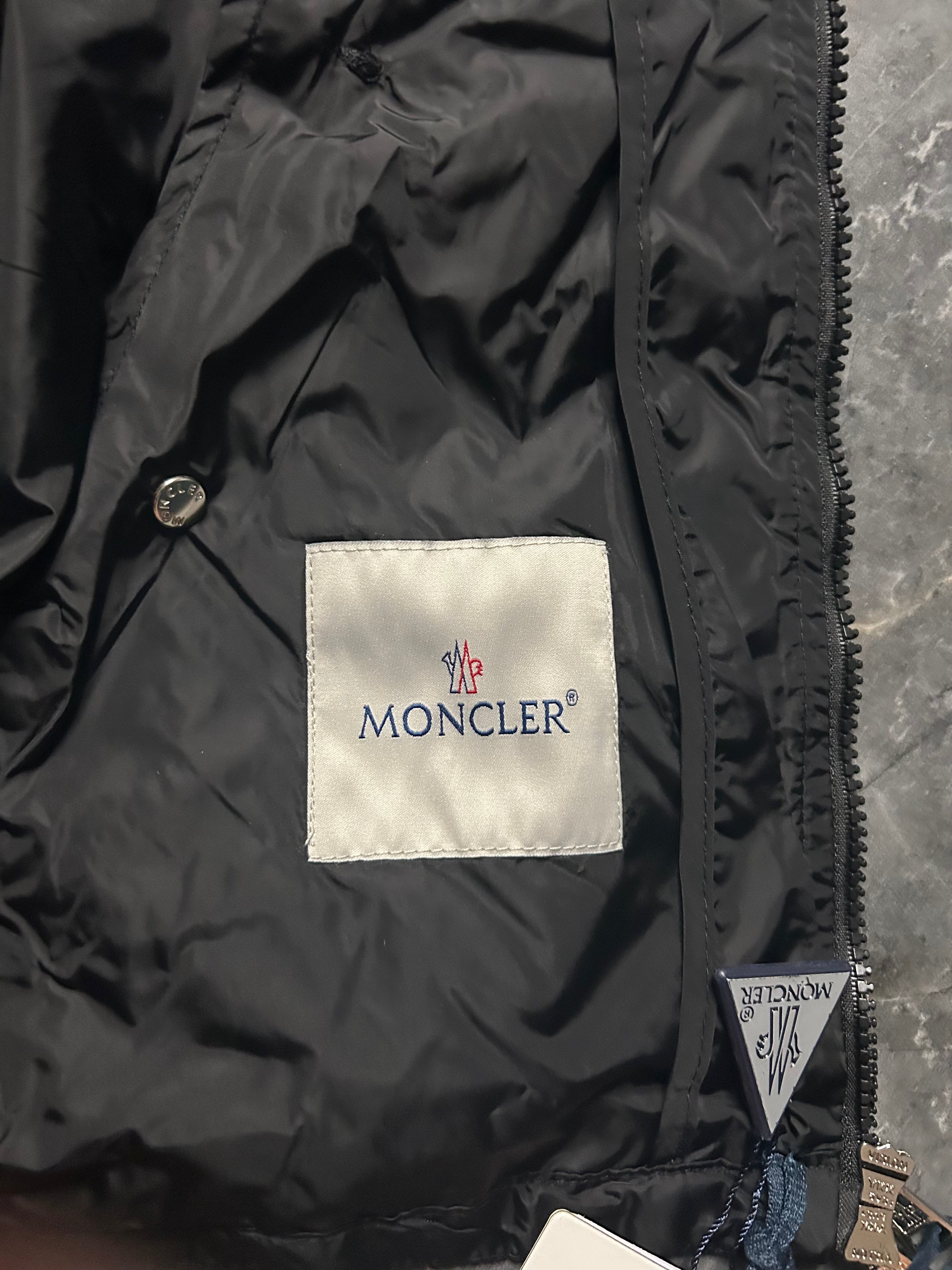 Moncler black windbreaker