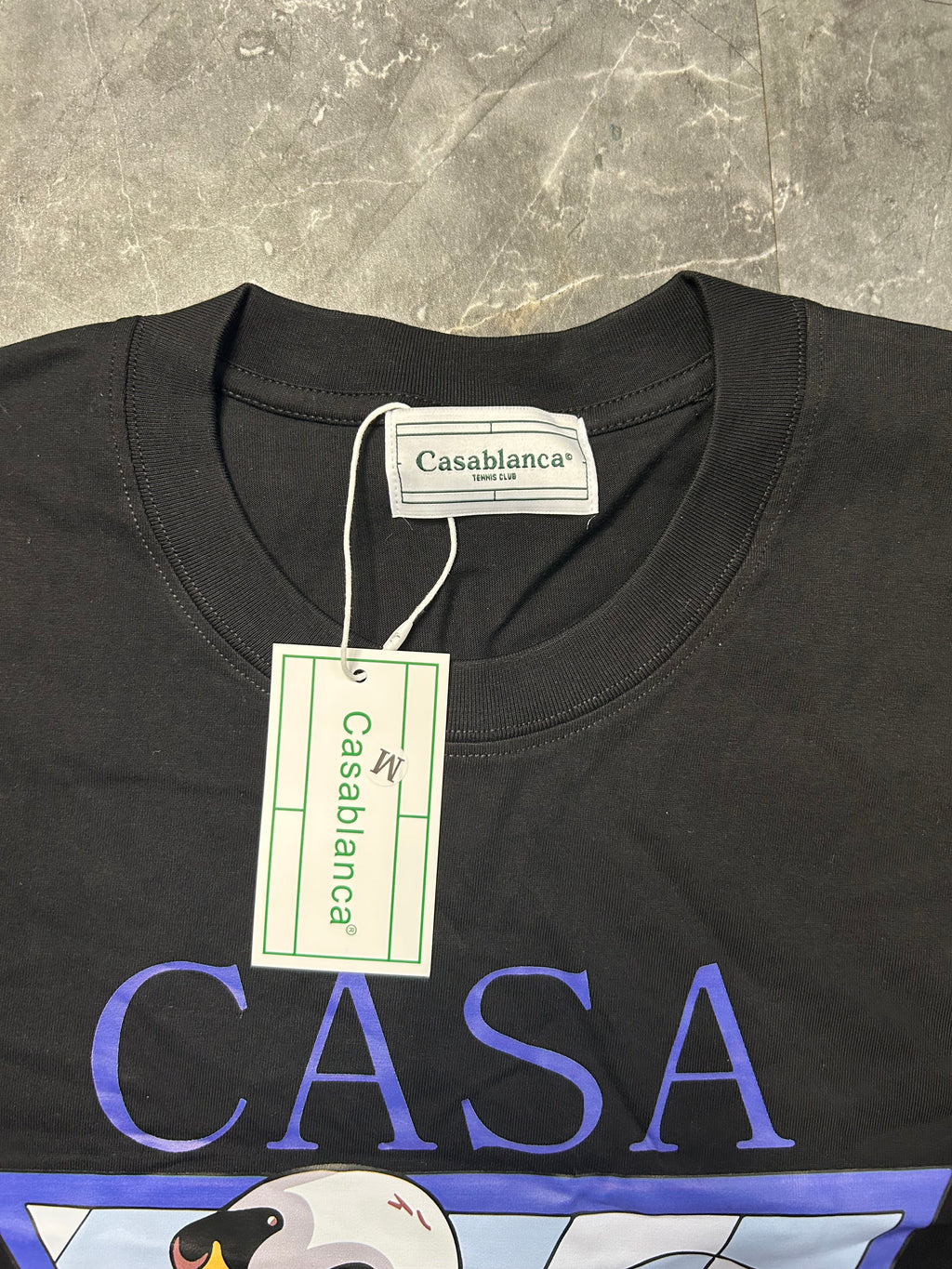 Casablanca black t-shirt