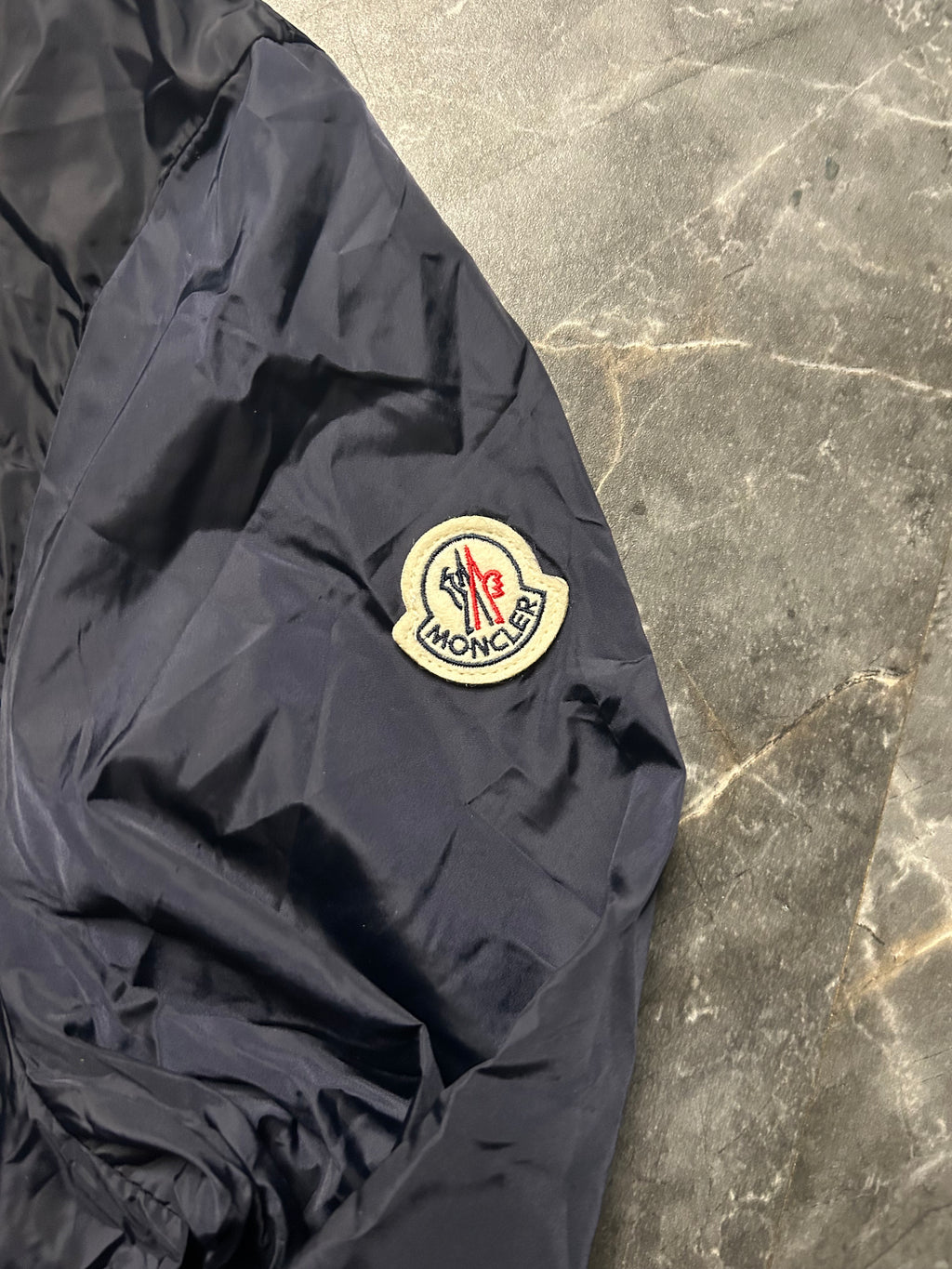 Moncler navy windbreaker